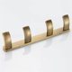 thumbnail image 4 of Bronze Bathroom Shelf with Hooks, Aluminum Alloy Storage Rack, 4 of 5