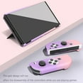 thumbnail image 6 of FIEWESEY Case for Nintendo Switch OLED,3 in 1 Anti-Scratch Shockproof Protective Hard Cover Case Fit for Nintendo Switch OLED and Joy-Con Controller (Pink/Purple), 6 of 9