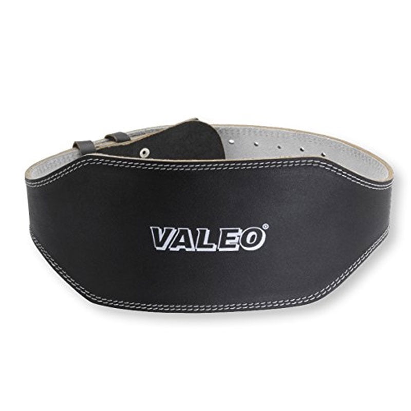 Valeo VRL6 6Inch Padded Leather Lifting Belt For Men And Women With Back Support for