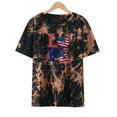 thumbnail image 2 of IROINNID 4th of July Tops for Women Round Neck T-Shirt Fashion Blouse Loose Tops Short Sleeve Tops July 4th, 2 of 8
