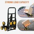 M optimized Stair Climbing Hand Truck, 330 lbs Heavy Duty Foldable ...