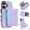 Purple, variant on For Apple iPhone 11 Pro Max RFID Blocking Wallet Case Magnetic Flip Cover Multi-Card Slots Detachable Shoulder Strap And Wrist Strap,White,For iPhone 11 Pro Max