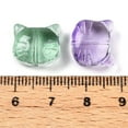 thumbnail image 3 of Transparent Glass Beads Cat Gradient color Mixed color 12x14x7mm Hole: 1~1.2mm 300pcs, 3 of 3