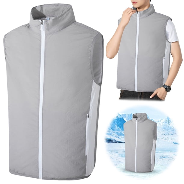 Ropa Aire Acondicionado Wdftyju para Hombres y Mujeres Verano Sin Mangas 2XL