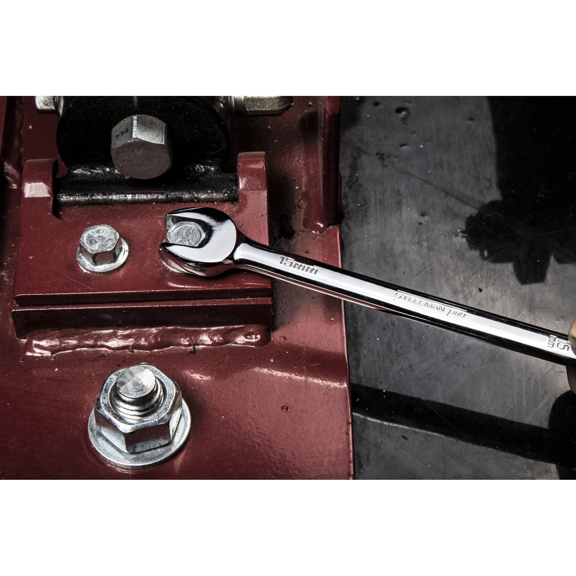 Steelman Pro 78533 15-Piece Metric 6-Point Combination Wrench Set