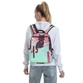 thumbnail image 7 of Honeii Cats On Broomstick Print Lightweight Backpacks,Carry on Backpack,Durable Backpack for School, Work & Travel, 7 of 7