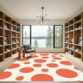 thumbnail image 2 of ODIKA 3'x5' Machine Washable Non-Slip Area Rug, Sunset Prowl Spotted Featuring Apricot and Cream Layers High Traffic Rug, Orange, 917084, 2 of 7