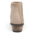 thumbnail image 4 of Women's Faux Nubuck Geometric Cut-out Almond Toe Booties, 4 of 7
