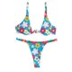 thumbnail image 1 of Bikini sexy de dos piezas con estampado para mujer, traje de baño con almohadilla push-up, conjunto de ropa de playa Fridja  nalpqowj54632, 1 of 6