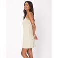 thumbnail image 2 of Hanes Originals Women’s SuperSoft Comfywear Sleep Slip Dress Cocoa Butter S, 2 of 9