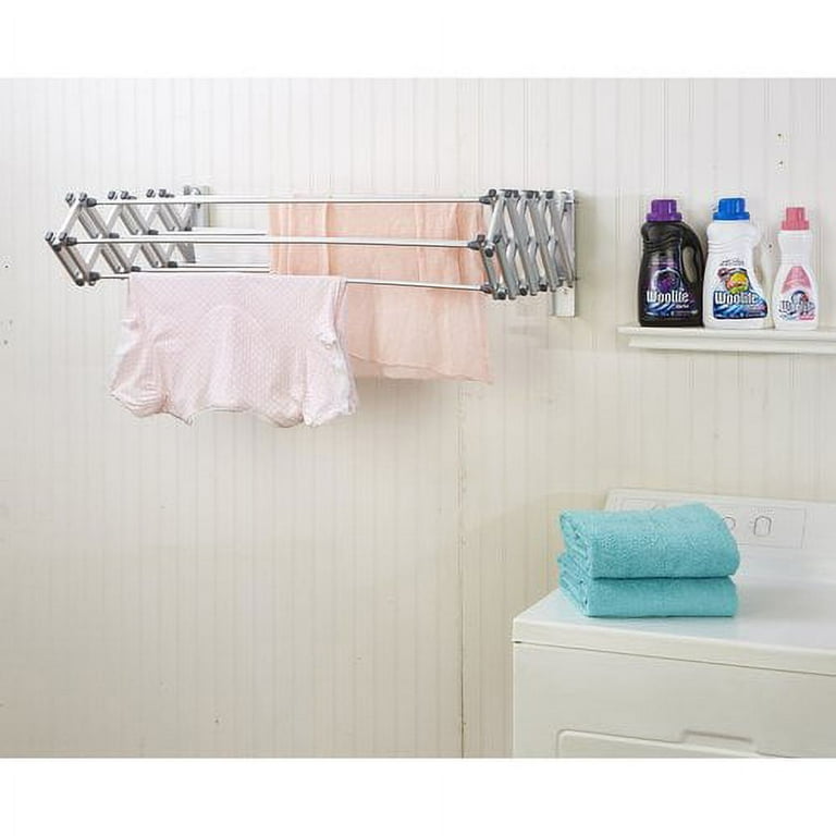 Wall mounted accordion drying rack hot sale
