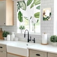 thumbnail image 5 of Green Leaves Balloon Curtains for Windows, Bedroom Curtains 54 Inch Length, Tropical Summer Botanical Watercolor Elegant Leaf Tie Up Curtains Panels Thermal Insulated Bathroom Curtains Window 42"x54", 5 of 8