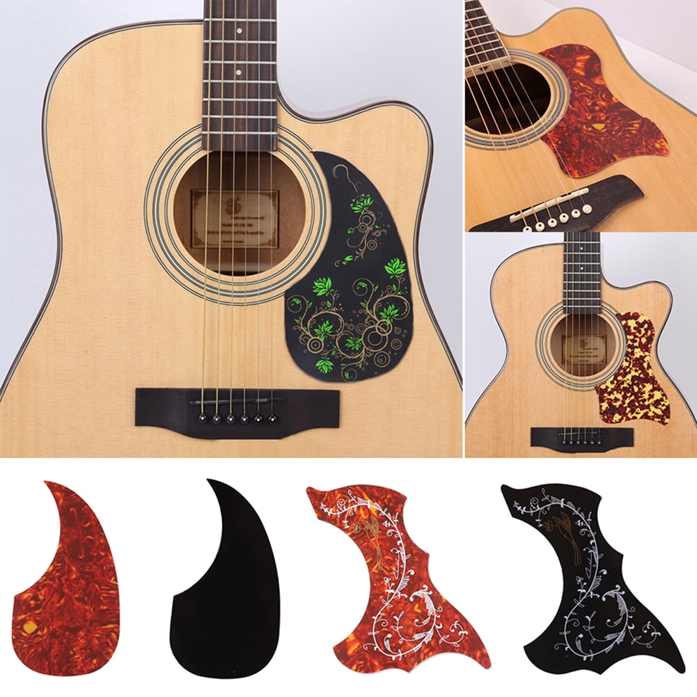 6Pcs Folk Guitar Pickguard Board Sticker Musical Instrument Accessory Guitar Body Decal Sticker 