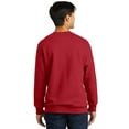 thumbnail image 2 of Port & Co Adult Male Men Plain Long Sleeves Sweatshirt Team Cardinal Medium, 2 of 6