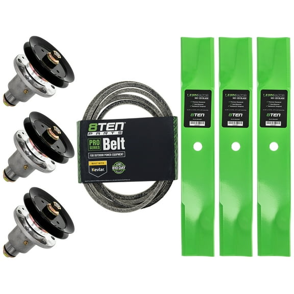 8TEN Deck Spindle Blade Belt Kit for Exmark Lazer Z HP 103-1183 MK1014646