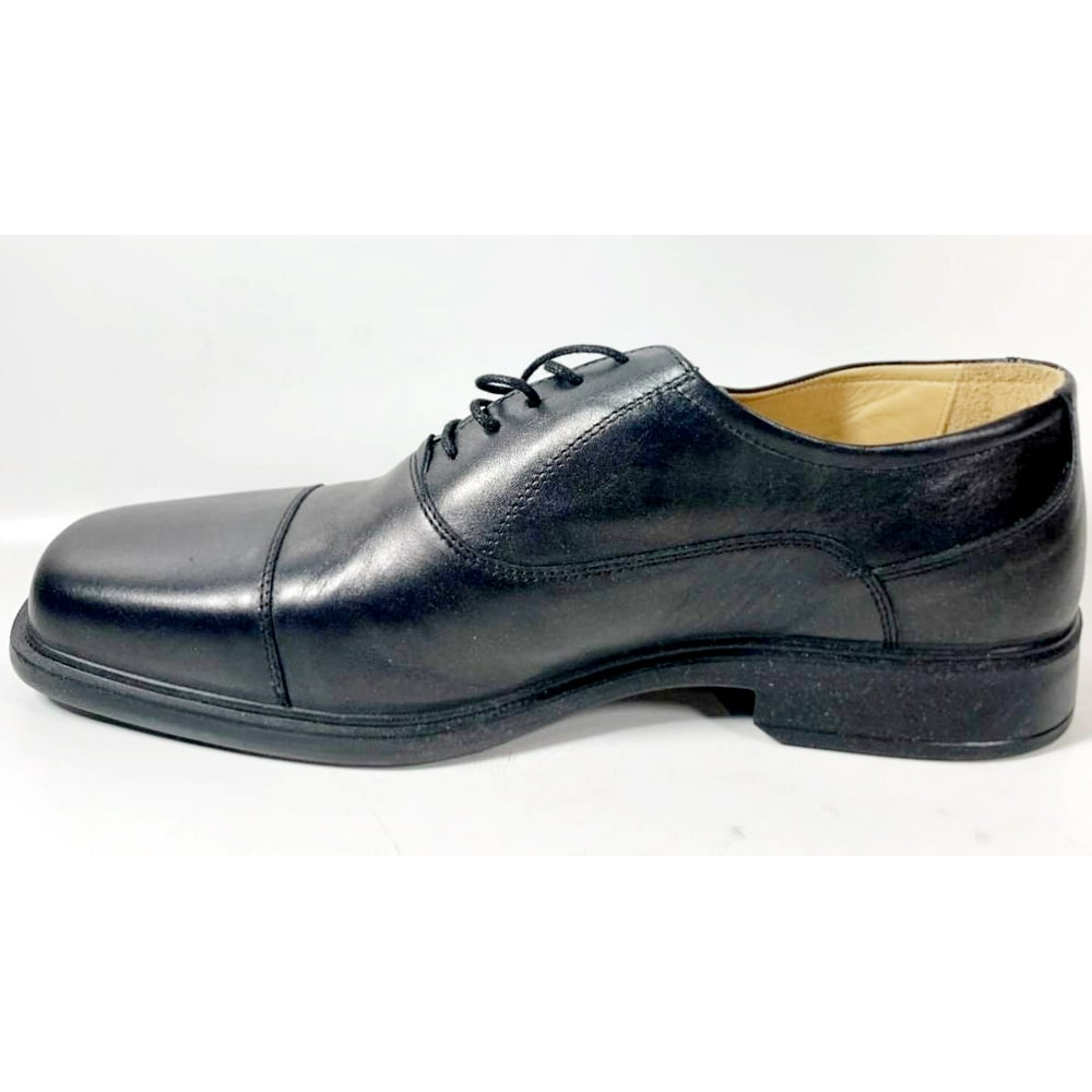 Esse - Esse Men's Cap Toe Leather Shoes 22525, Black - Size 46 ...