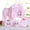 Z1-Pink, variant on Newborn Baby Layette Gift Set 5PCS Baby Boys Girls Cartoon Long Sleeve Tops+Hat+Pants +Bib Outfits Set Streetwear Outfits Pink,One Size