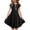 Black, variant on Kids Dress Short Sleeve Ruffled Pockets Junior Prom Dresses for Teen Girls Wine, Size 6M-15