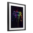 thumbnail image 2 of Stupell Industries Eclectic Rainbow Glow Gaming Controller Black Framed Print Under Glass, 13 x 16, by Creative Studio, 2 of 8
