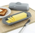 thumbnail image 2 of Chantal 93-TVBD-1 FG Non-Porous Glaze Butter Dish, Fade Gray, 2 of 7