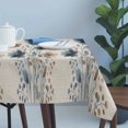 thumbnail image 4 of Navy Blue Floral Table Cloth Waterproof Tablecloths, Watercolor Flowers Farmhouse Linen Tablecloth Dining Table Cover for Kitchen Party Tabletop Outdoor, Rectangle Tablecloth 54x108 Inch, 4 of 9