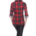 thumbnail image 3 of White Mark Women's Oakley Plaid Top, 3 of 4