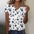 thumbnail image 1 of Haivin Womens Striped Henley Summer Tops V Neck Button Casual T Shirts Blouses 2026 Trendy Clothes, 1 of 5