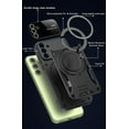 thumbnail image 6 of Case for Galaxy S24 FE,Military [Built-in Kickstand] Magnetic Metal Ring Dual-Layer Heavy Duty Car Holder Shockproof Camera Lens Protection Phone Case for Samsung Galaxy S24 FE 5G,2024 (Blue), 6 of 10