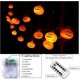 thumbnail image 4 of Guirnalda de luces de calabaza de Halloween, 20 LED, 8.2 pies, 8 modos, temporizador 3D, impermeable, naranja, Jack-O-Lantern, funciona con pilas, luces decorativas centelleantes para I, 4 of 5