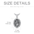 thumbnail image 5 of Santa Muerte/Saint Jude/Virgin Mary/St Benedict 925 Sterling Silver Miraculous Medal Religious Amulets Necklace Religious Protector Talisman Jewelry Gifts for Men Women, 5 of 6