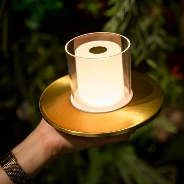 Lámpara de Mesa Recargable Tubicen sin Cable con LED de 4 Niveles Táctiles