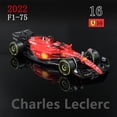 thumbnail image 2 of Bburago-Coche de aleación fundido a presión, modelo de coche de la última F1 2022, F1-75 Scuderia Ferrari, 16 #, Leclerc 55 # Sainz, colección de juguetes, regalo, 1:43 Fivean unisex, 2 of 2