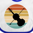thumbnail image 4 of Inktastic Violin Music Retro Sunset Boys or Girls Baby Bib, 4 of 4