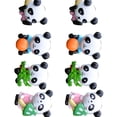 thumbnail image 2 of Braveheart 8pcs/set Mini PVC Miniature Panda Figurine Cartoon Character Animal Statue Landscape Garden Small Crafts Ornament, 2 of 9