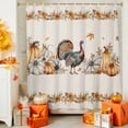 thumbnail image 4 of Shower Curtain 36"W x 78"L Thanksgiving Pumpkin Turkey Maple Leaf Fabric Shower Curtains Set with Hooks Water Repellent Bathroom Curtains Machine Washable Bathroom Accessories, 4 of 6