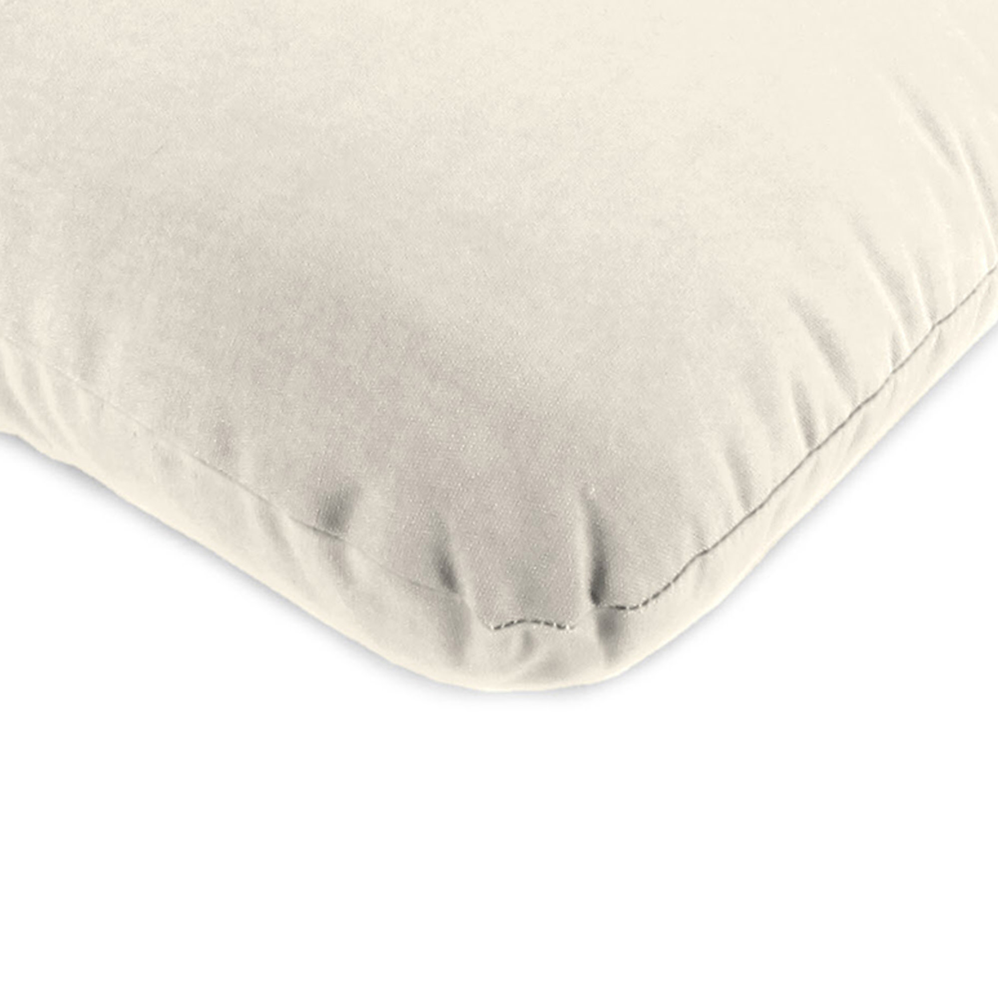 Jordan Manufacturing 45" x 22" Veranda Cream Solid Rectangular Outdoor Chair Cushion with Ties and Hanger Loop (2 Pack)