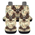 thumbnail image 2 of Pzuqiu Vintage Eagle Car Seat Covers Sets Breathable Front and Rear Split Bench for Cars Anti-Slip Back Fabric Automotive Seat Covers Universal Fit Most Cars,SUV, Trucks, 2 of 7