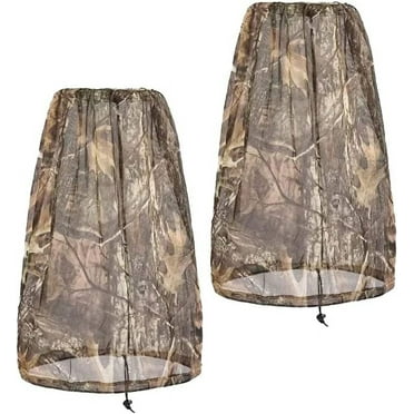2 Pack Camo Mosquito Head Nets, Face Netting for Outdoor Activities