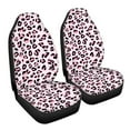 thumbnail image 7 of ZIATUBLE Leopard Print Front Seat Cover for Car Comfortable High Back Saddle Blankets 2 Piece Universal Fit Cars Sedan SUV Washable Auto Bucket Seat Cover Car Interior Accessories Decor, 7 of 7