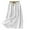 White, variant on Skirts for Women Summer Solid Color Cotton Linen Midi Skirt Comfy Elastic Waist Drawstring Long Skirts for Women with Pockets 2XL