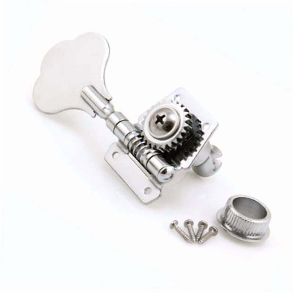 FENGGUIQU Bass Guitar Tuner Pegs Silver Replacement for Musicians 1 Set
