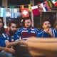 thumbnail image 3 of Polyester 32 países Bandera de cadena Bunting Bunting Pennant Banner, 3 of 6