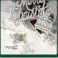 thumbnail image 3 of Large Snowflakes Set Of 5 White Glittered Snowflakes 12" Christmas Decorative Hanging Orn, 3 of 3