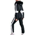 thumbnail image 6 of Noarlalf Ski Suits Woman Winter Outdoor Sports Jumpsuit with Removable Collar Outdoor Sports Zipper Ski Suit Black M, 6 of 7