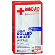 Band-Aid - Conforming Bandage Band-Aid - Polyester / Rayon 3 Inch X 2-1/2 Yard Roll Sterile - 1/Each