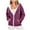 Purple, variant on Hoodies for Womens Pullover Zip Up Plus Size Fashion Printed Blouse Long Sleeve Tops Sweatshirt Pockets Hoodied Gfit for Women