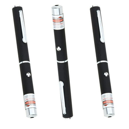 3x - 5 Miles 532nm Green Laser Pointer Pen Mid-open Visible Beam Light Ray Office [Pack of (Best Long Range Laser Pointer)