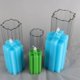thumbnail image 1 of Bloques de construcción con moldes para velas hechos a mano para hacer uno mismo, modelo geométrico con forma de cruz, 1 of 5