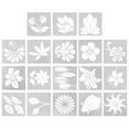 thumbnail image 1 of 18pcs Réutilisable Fleur Pochoir Creux Art Peinture Bricolage Modèles de Dessin, 1 of 9