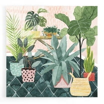 Epic Art 'Modern Jungle I' by Grace Popp, Acrylic Glass Wall Art, 12"x12"